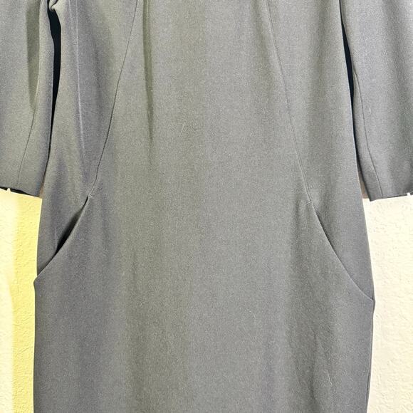 MM. LaFleur Dress 12 Etsuko Sheath Tailored Fit Hidden Zipper Small Sleeve Slit - Picture 6 of 16